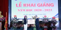 Đại diện Quỹ tham dự Lễ khai giảng năm học 2020-2021 của trường Đại học Giao thông Vận tải Hà Nội